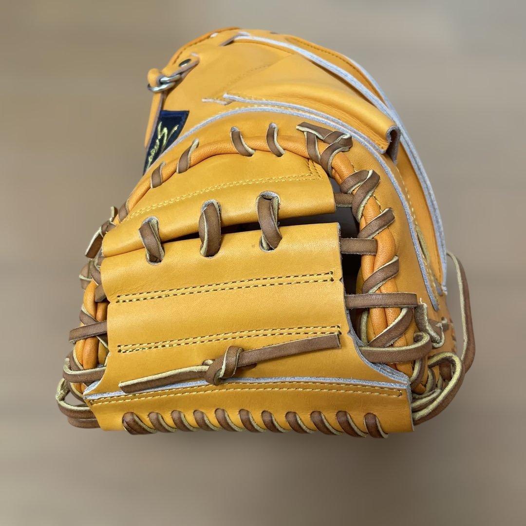 久保田スラッガー　硬式用キャッチャーミット　KCSR オレンジ　硬式球1球付