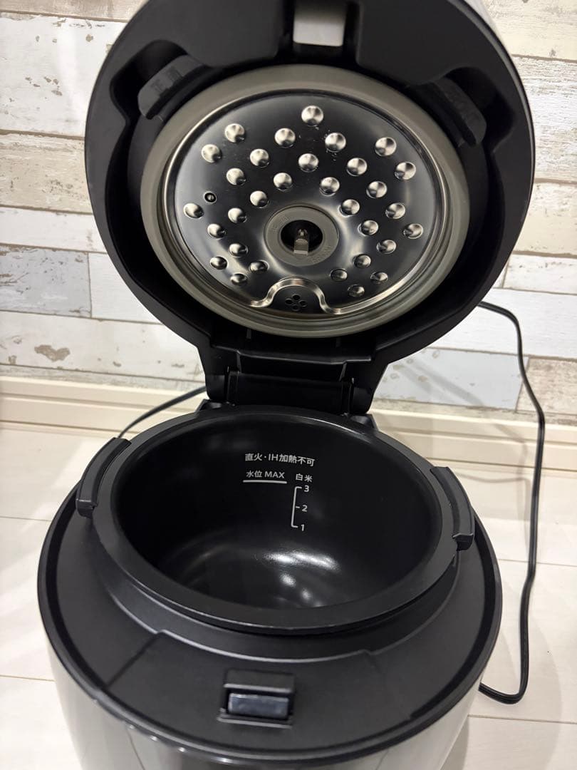 【すみれ】ホットクック KN-HW10G-B （ブラック）　自動調理鍋