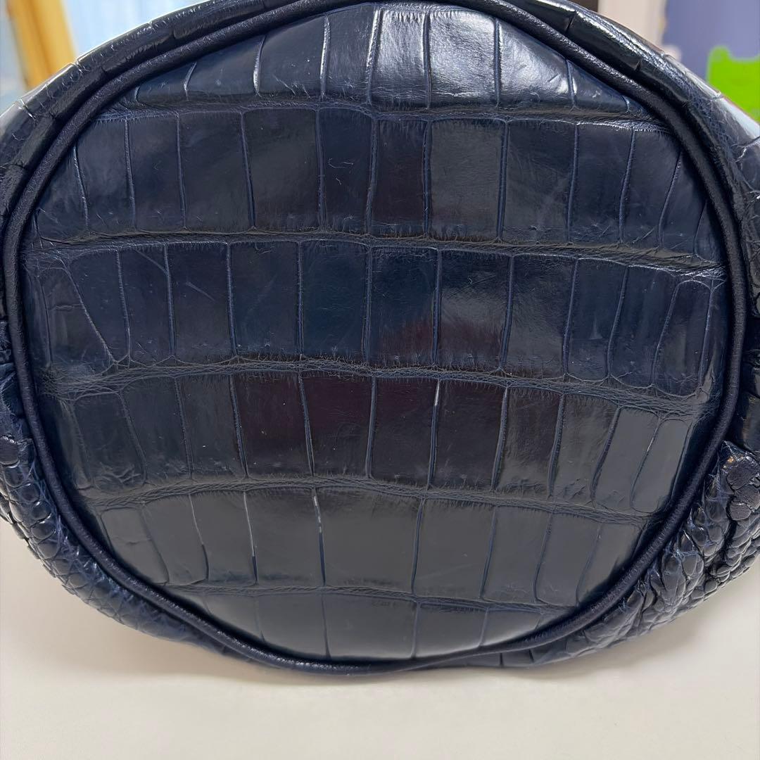 Ibiza ネイビー クロコダイル ハンド、ショルダー 2way 未使用品！