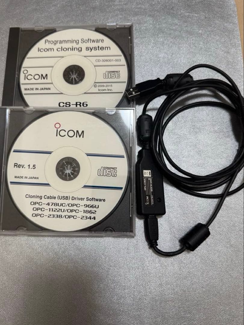 iCOM 広帯域ハンディレシーバー IC-R6 クローニングソフト付き