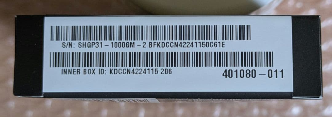 内蔵型SSD SK hynix Gold P31 M.2 SSD 1TB