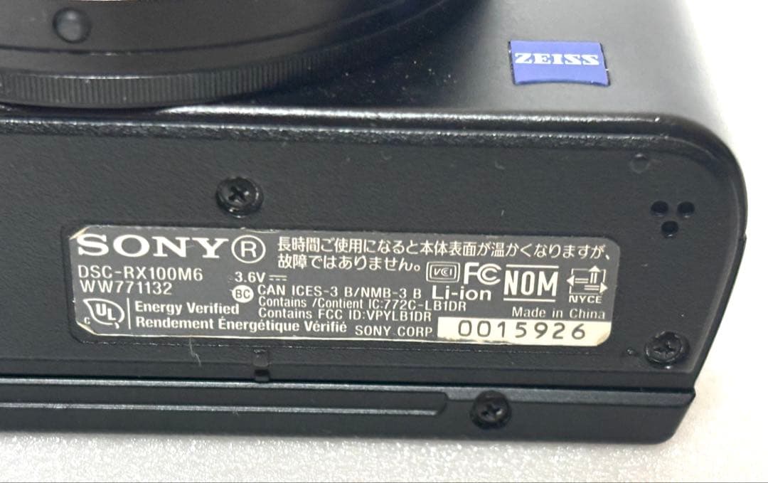 T*o様 SONY Cyber-shot RX100m6