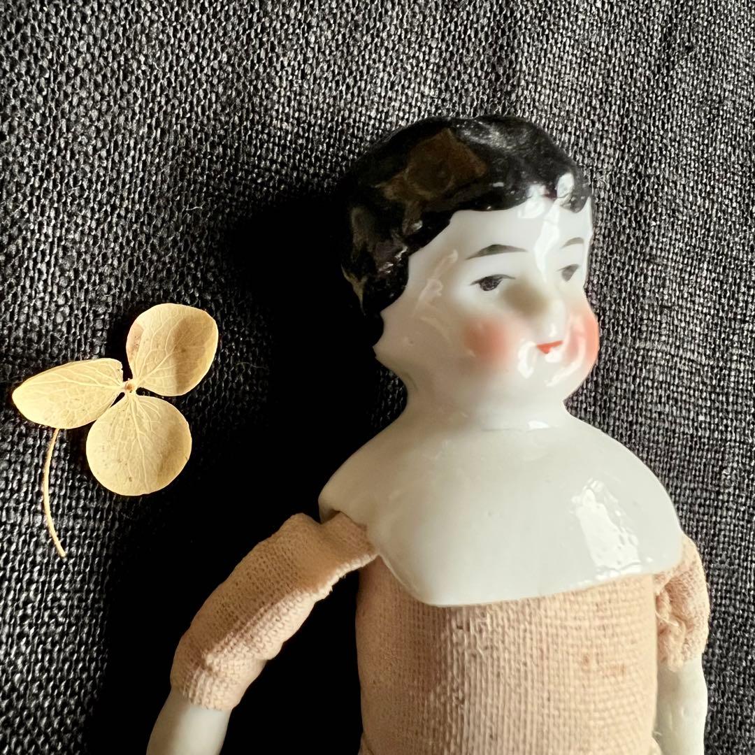 アンティーク　チャイナヘッドドール　タブリエ　16センチ　アナベルおまけ