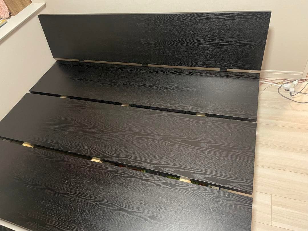 CASA HILS カーサヒルズzen 組み立て ローベッド黒ブラック