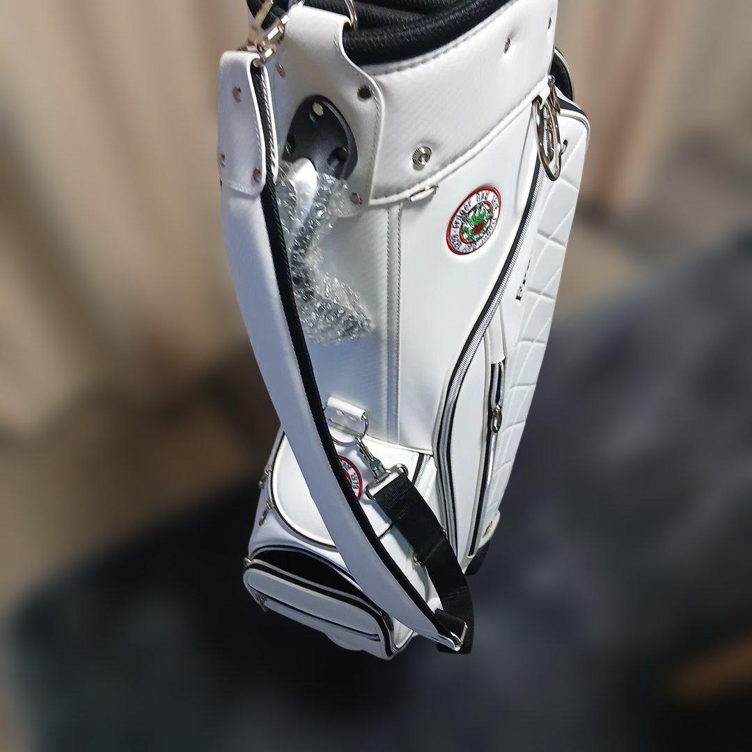 Froger 1979 ホワイトゴルフバッグ(キャリー付)