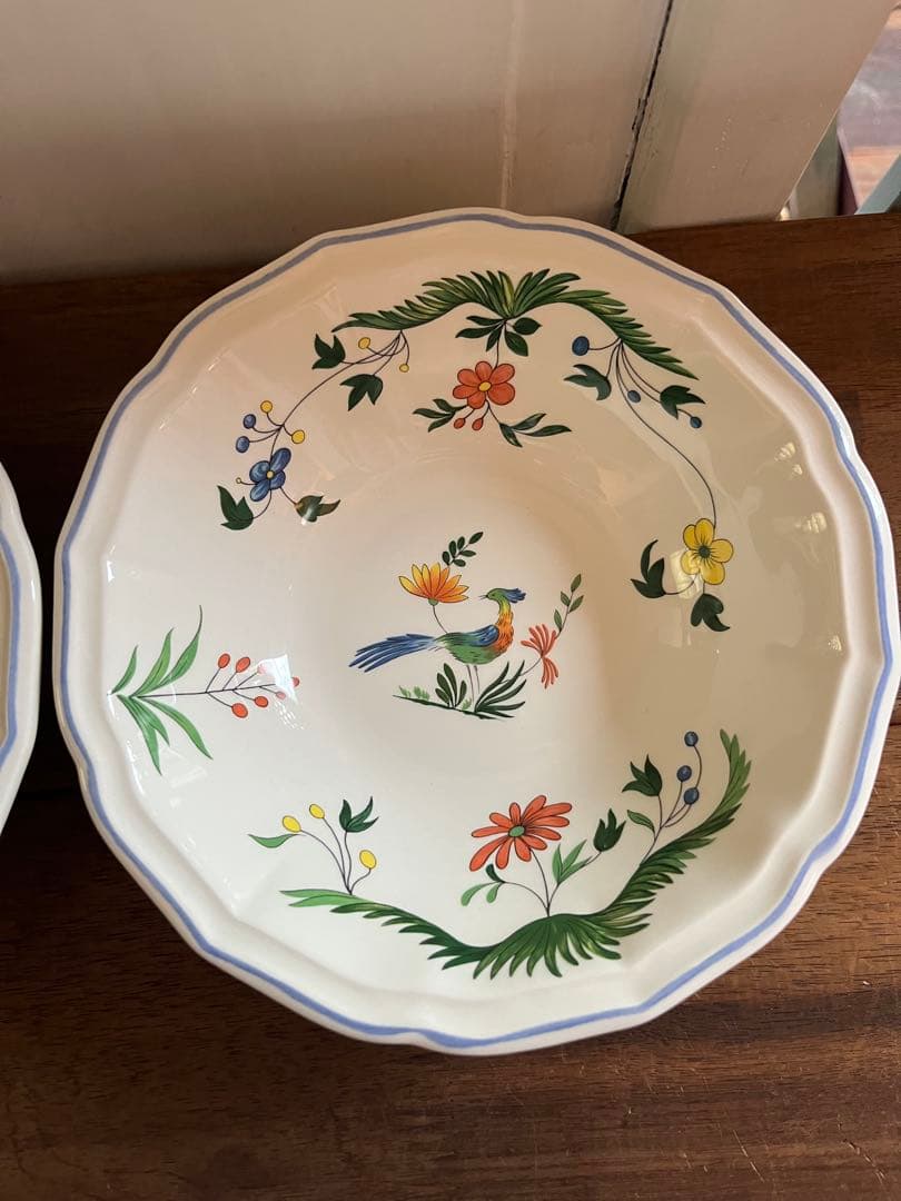 GIEN ジアン オワゾパラディ ボウル 2枚 サラダ スープ 鳥