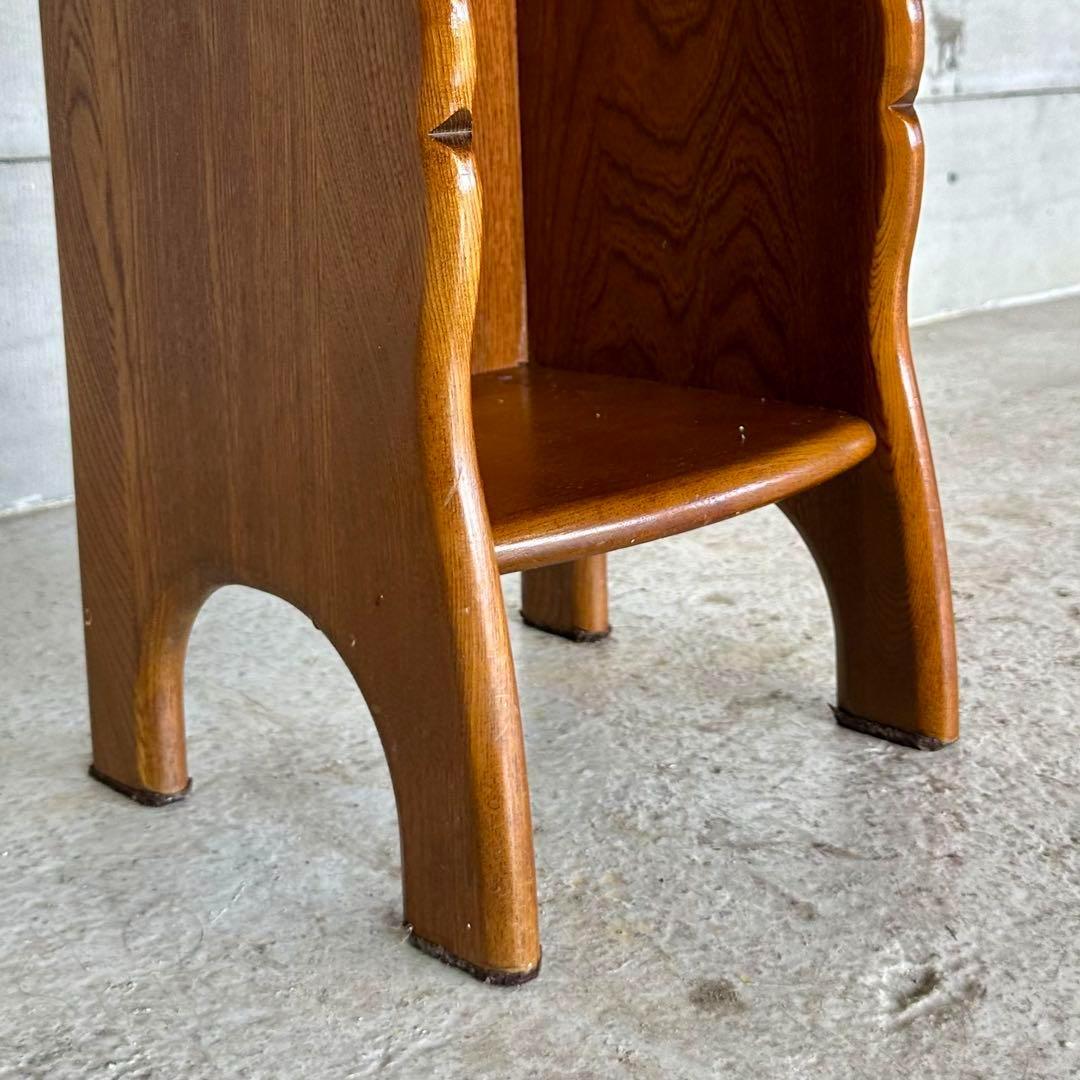 ★70s★ KarImoku カリモク電話台 サイドテーブル 花台 レトロ家具