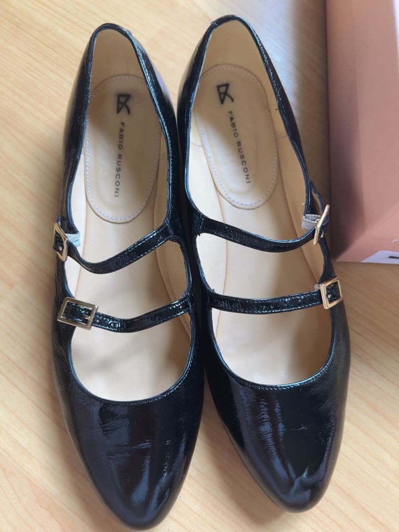FABIO RUSCONI 【美品】メリージェーンシューズ黒