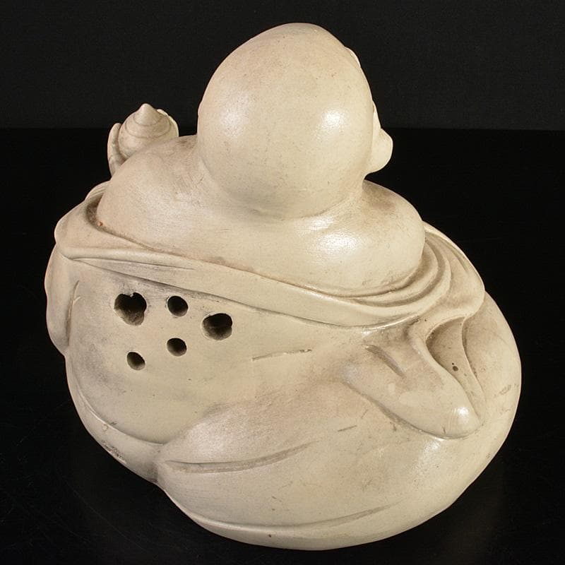 備前焼　古備前　備前森製　白備前　布袋伏せ香炉　D　R7150