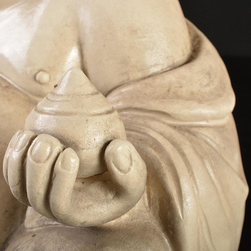 備前焼　古備前　備前森製　白備前　布袋伏せ香炉　D　R7150