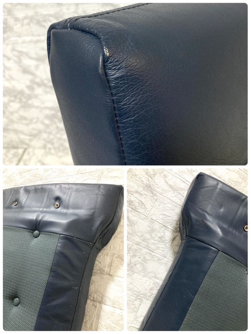 【希少 本革】karimoku domani スカンジナビアン イージーチェア②