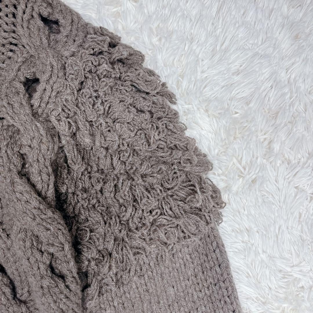 完売 LEINWANDE ラインヴァンド ケーブルショートカーディガン 22AW