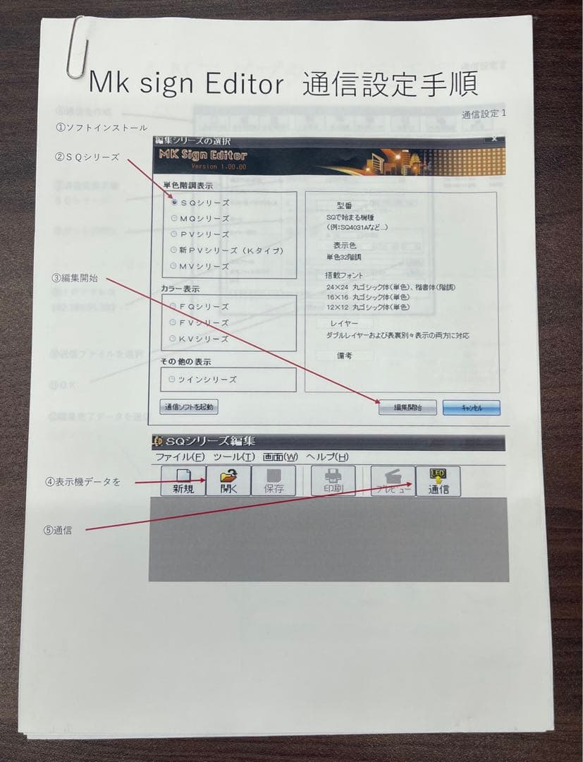 【両面】超高輝度！LED 大型屋外表示機 SQ4031BWW 電光 掲示板 両面