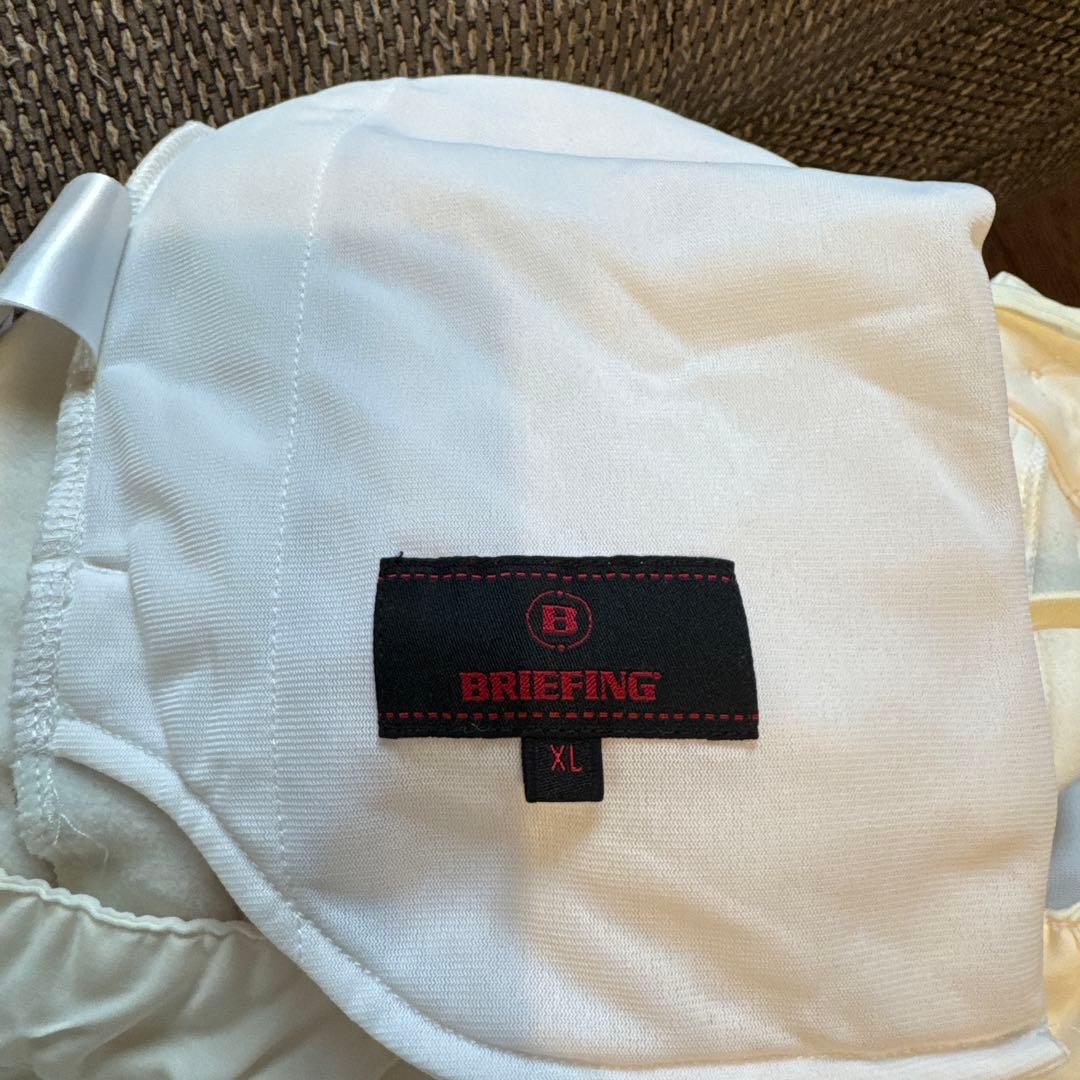 BRIEFING ゴルフパンツ 白 XL ウエスト紐付