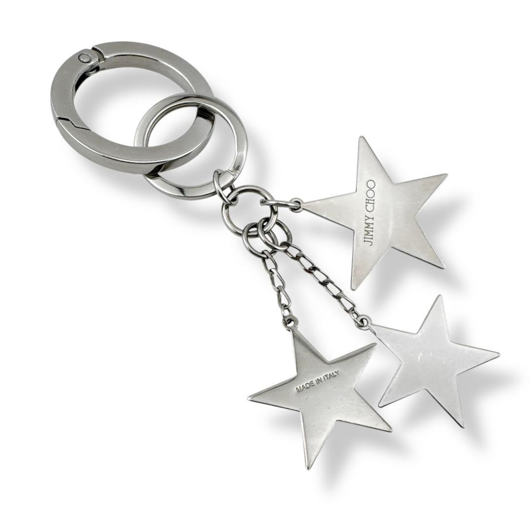 美品◇ジミーチュウ キーリング キーホルダー スター スタッズ シルバー