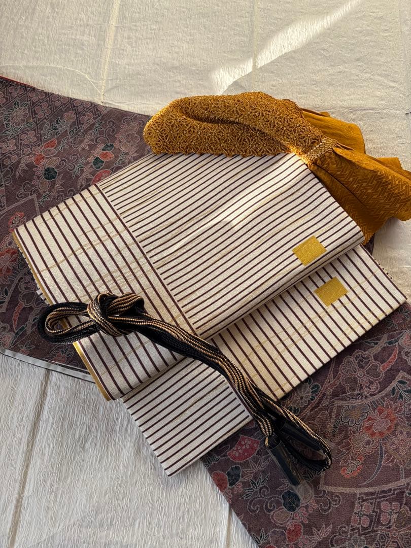 ❤️袷小紋正絹鬼シボ縮緬　やまと謹製新品保管　新品畳紙付き