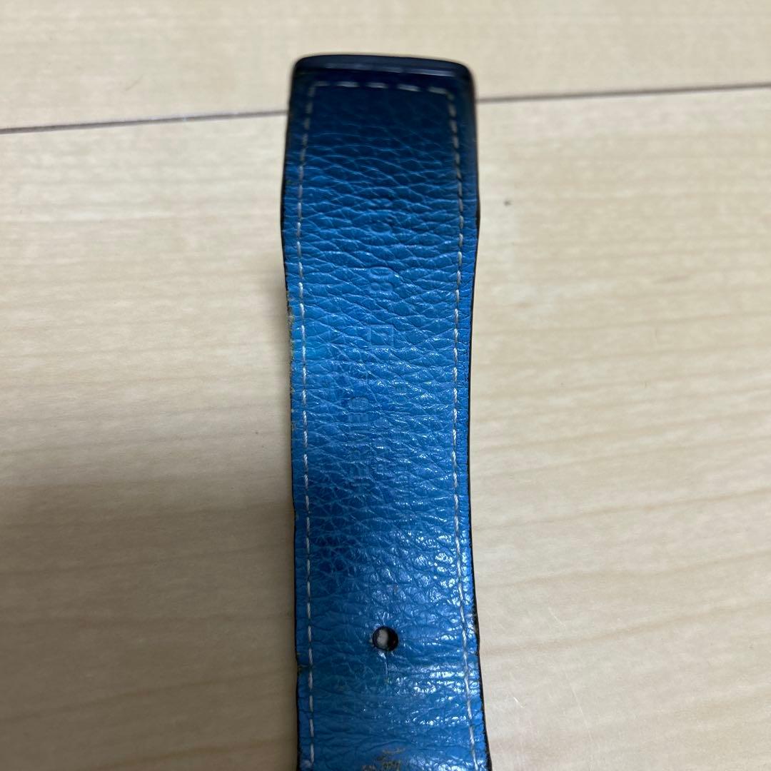 エルメス　H型ゴールドバックル レザーベルト