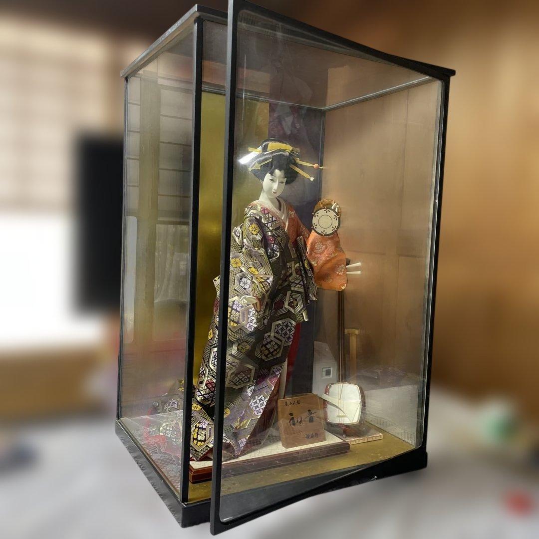 尾山人形　日本人形　ケース保存　紫峰作