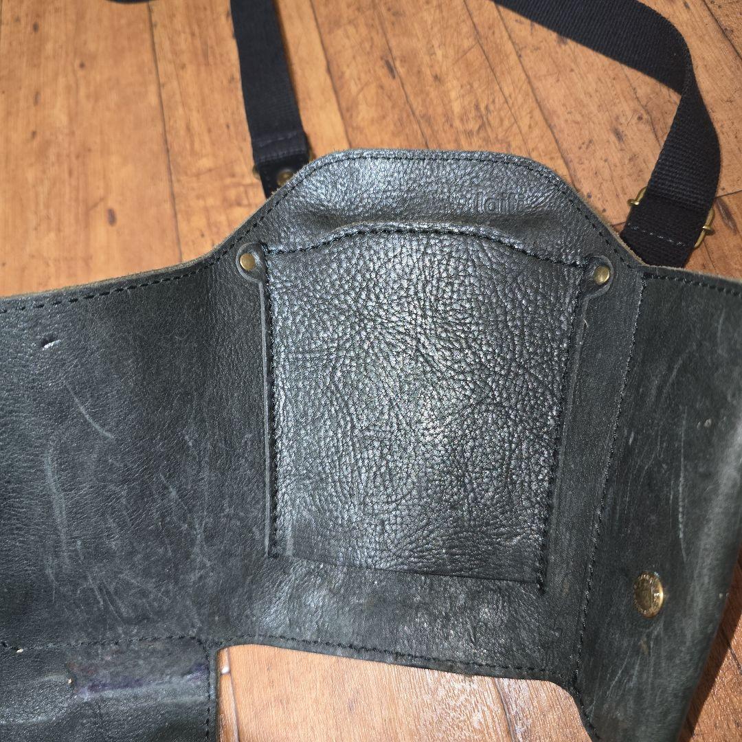 laitti 本革 ガーデニングポーチ 剪定ばさみケース レザー シザーケース