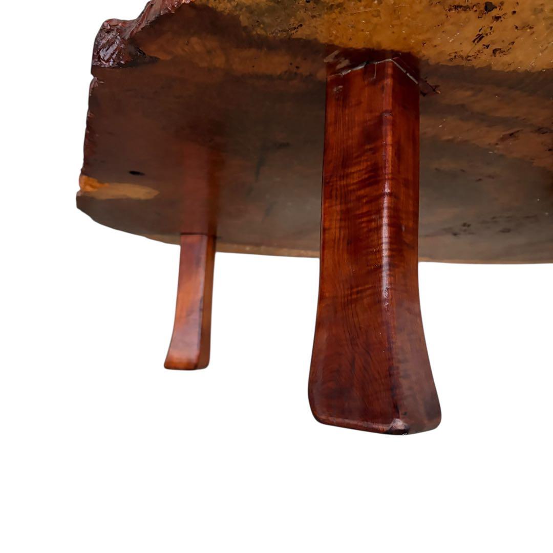 【超希少】高級 花梨 瘤杢 座卓 一枚板 天然木 ローテーブル