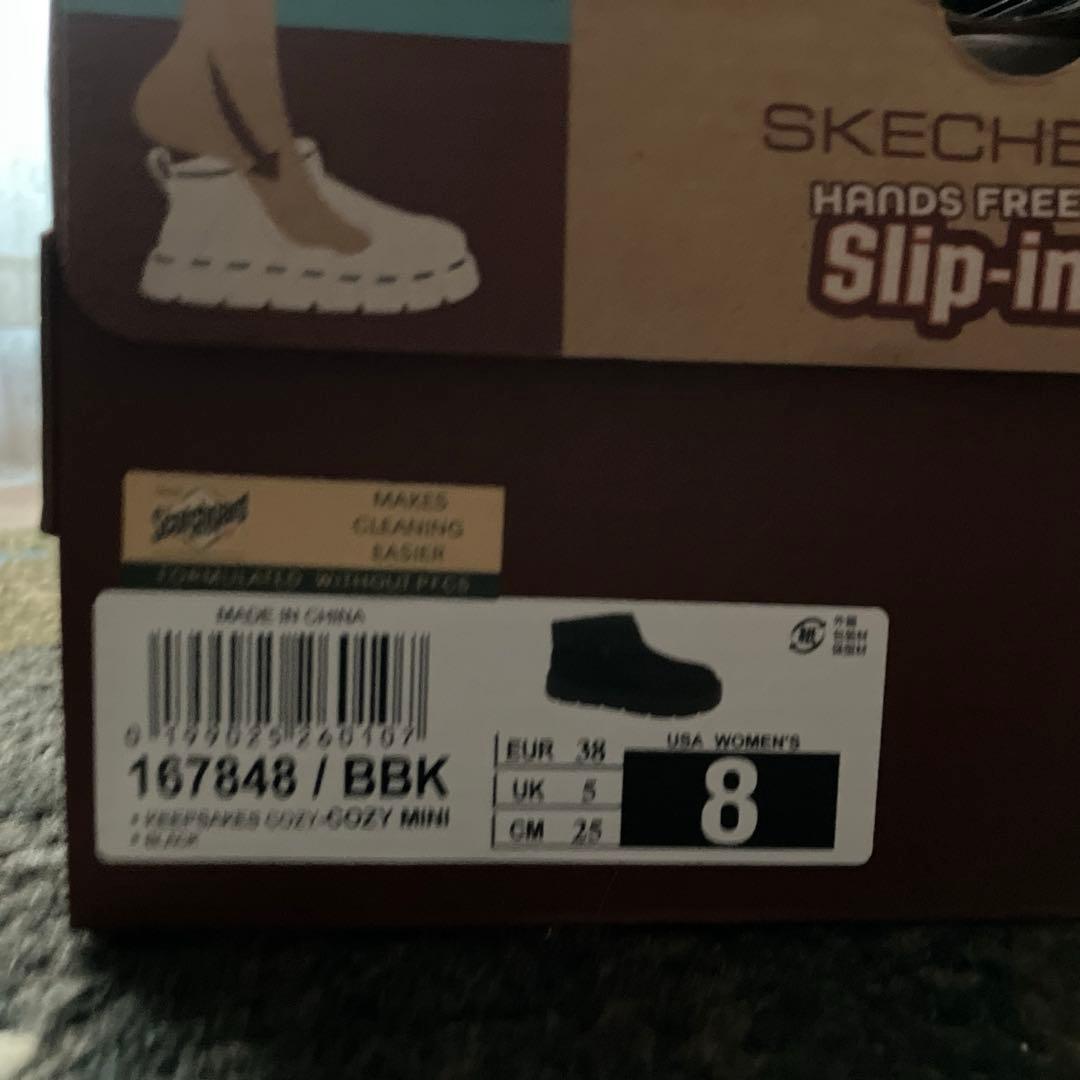 スケッチャーズ スリップインズムートン新品　黒　25