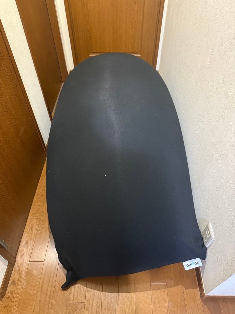 Yogibo ブラックビーズクッション　カバー新品・ビーズ詰め替え済み‼️