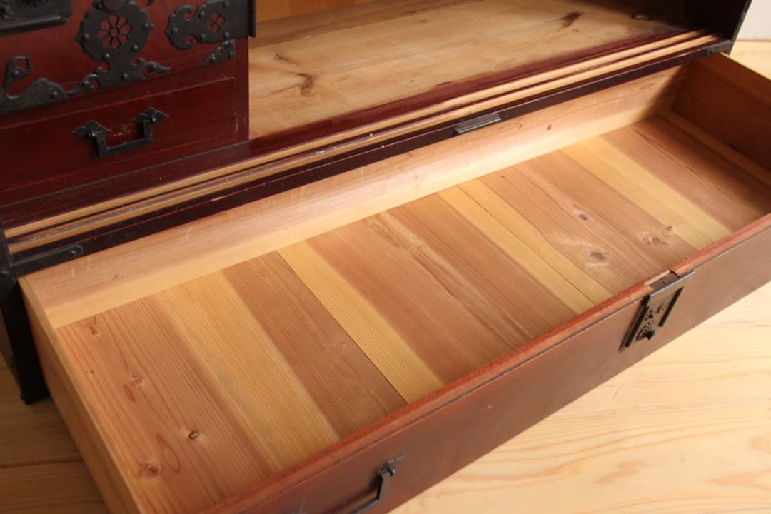 ローボード　2段　木製　収納棚　古道具　古家具　ビンテージ　アンティーク　レトロ