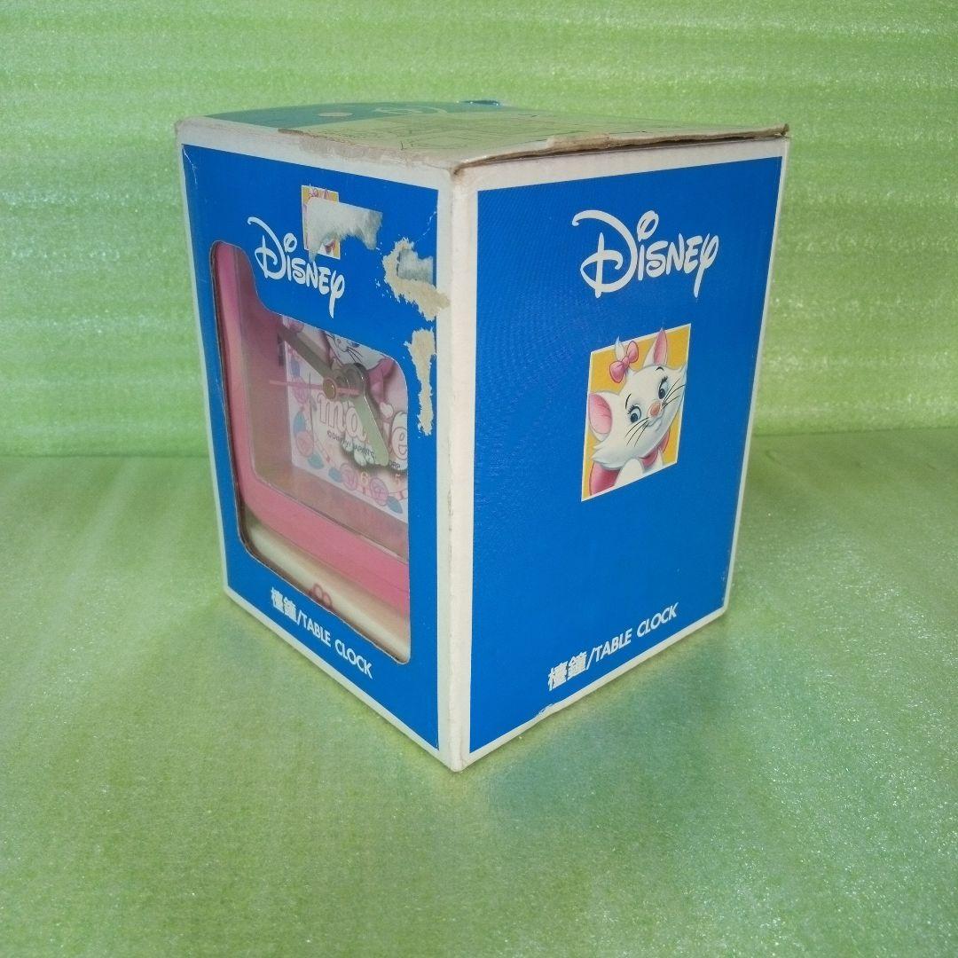 Disney　marie　マリーちゃん　テーブルクロック　置時計　オルゴール