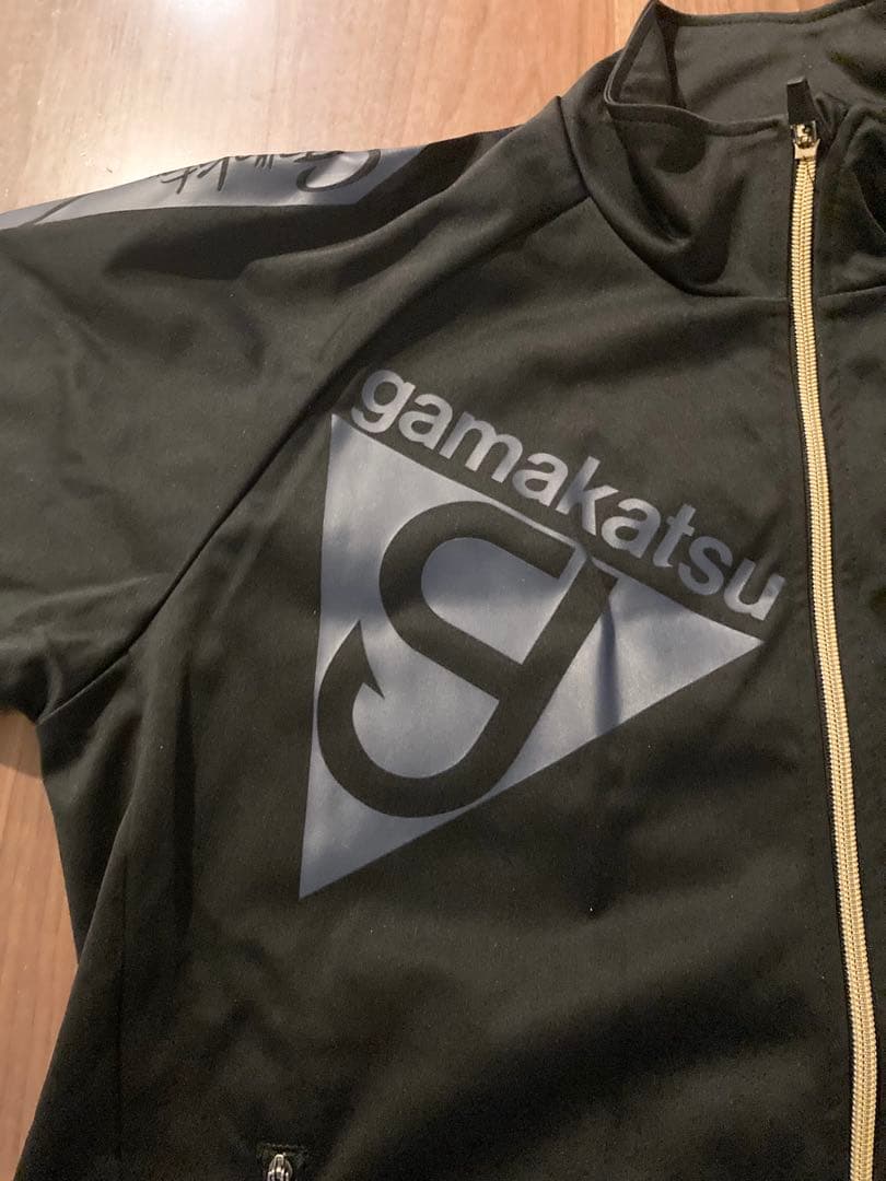 がまかつ　GM-3535 ブリーズテックススーツ Lサイズ　ブラック×ネイビー