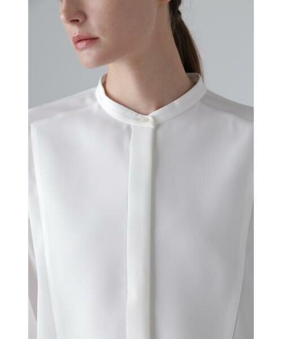 ADORE アドーア ドビークロスブラウス トップス シャツ ブラック