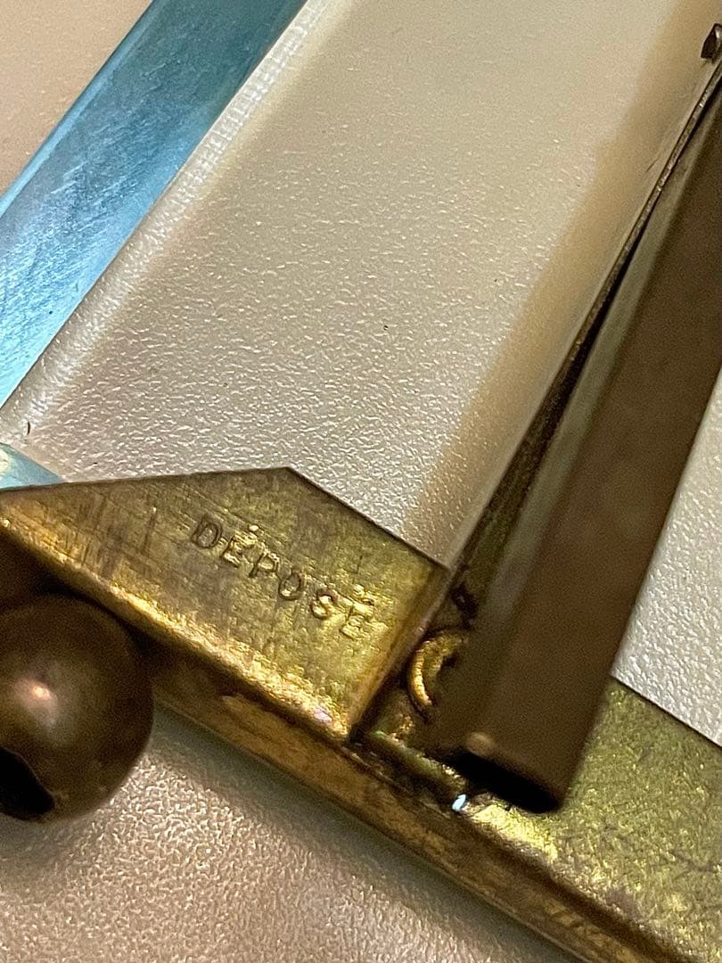 希少　３連　19世紀　フランス　アンティーク 写真立て　フレーム 真鍮　リボン