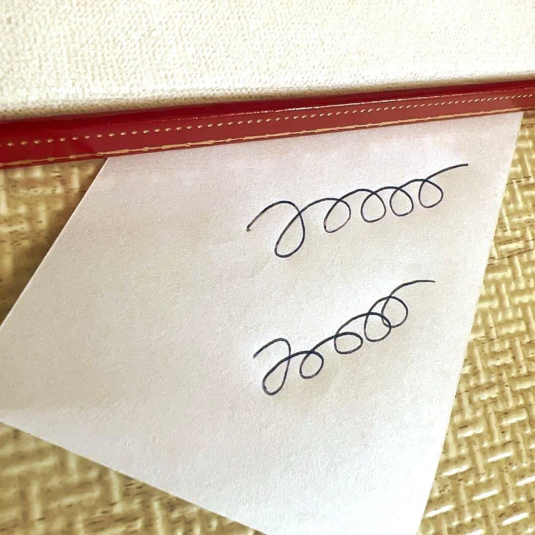 【美品】カルティエ　ボールペン　トリニティ　ゴールド　青インク　ストライプ