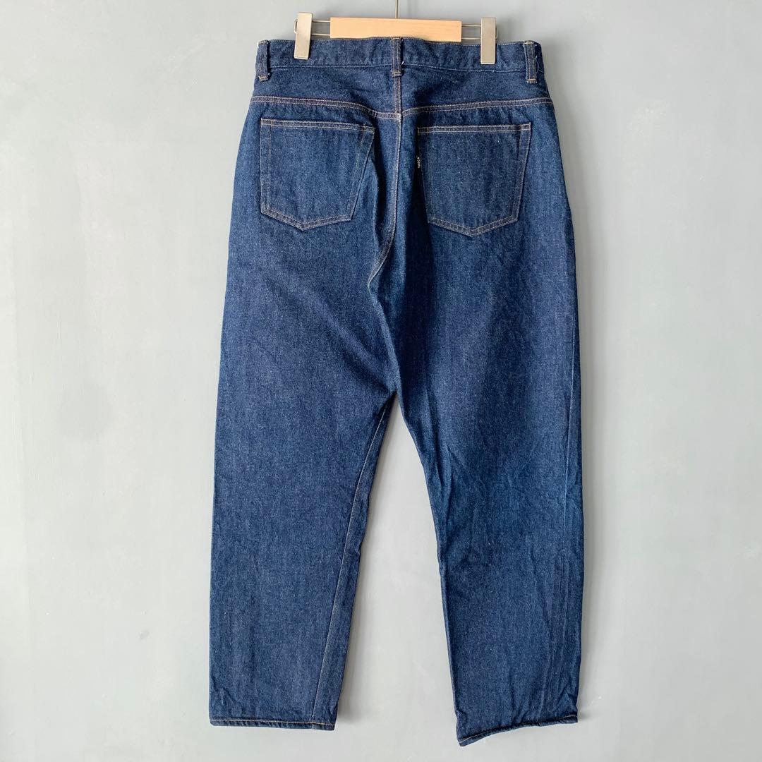 YAECA ワイドテーパードデニムパンツ 32 ヤエカ 色落ちなし 美品 M