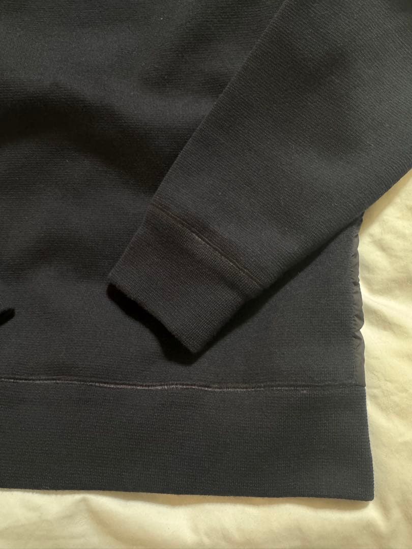 美品　HERNO ヘルノ　ネイビー フード　ダウンジャケット　48