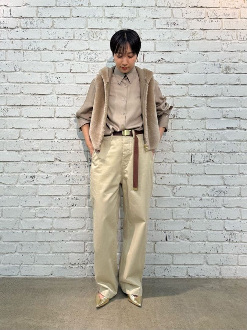 【美品】2025 WhimGazetteバイオ加工チノパンツ