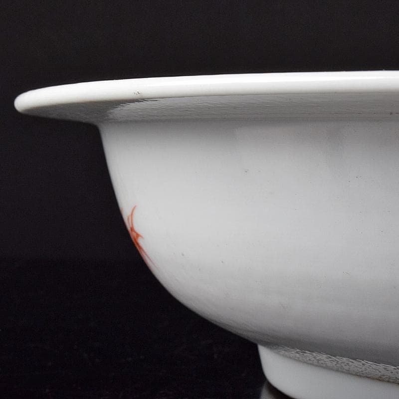 中国　粉彩　山水人物文盤　大皿　直径約37.7㎝　M　R8286B