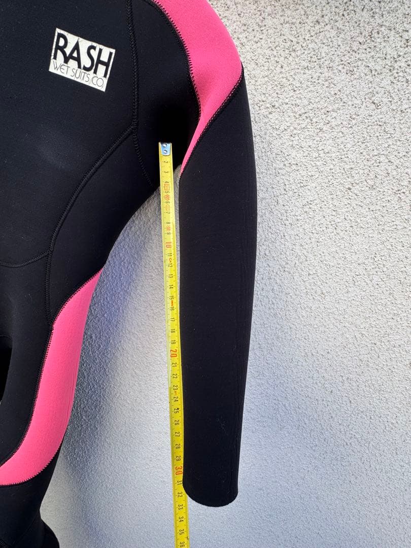 RASH ウエットスーツフルスーツ 黒/ピンク
