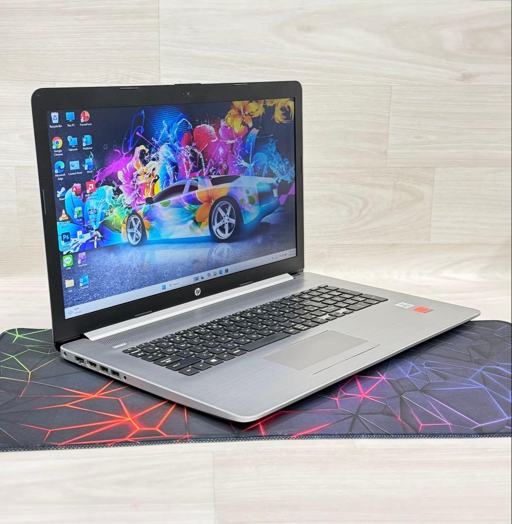 10世代HPノートRadeon搭載/16GB/256+1TBフルHD 17インチ