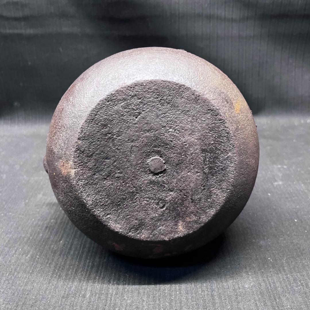 ▽②143 鉄瓶 班紫銅蓋 煎茶道具