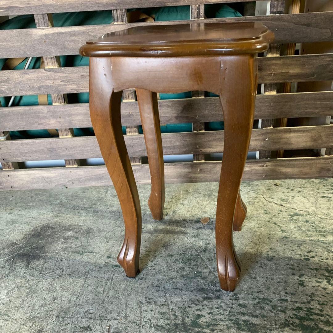 H886 レトロ家具 木製ネストテーブル 2点セット サイドテーブル 飾り棚