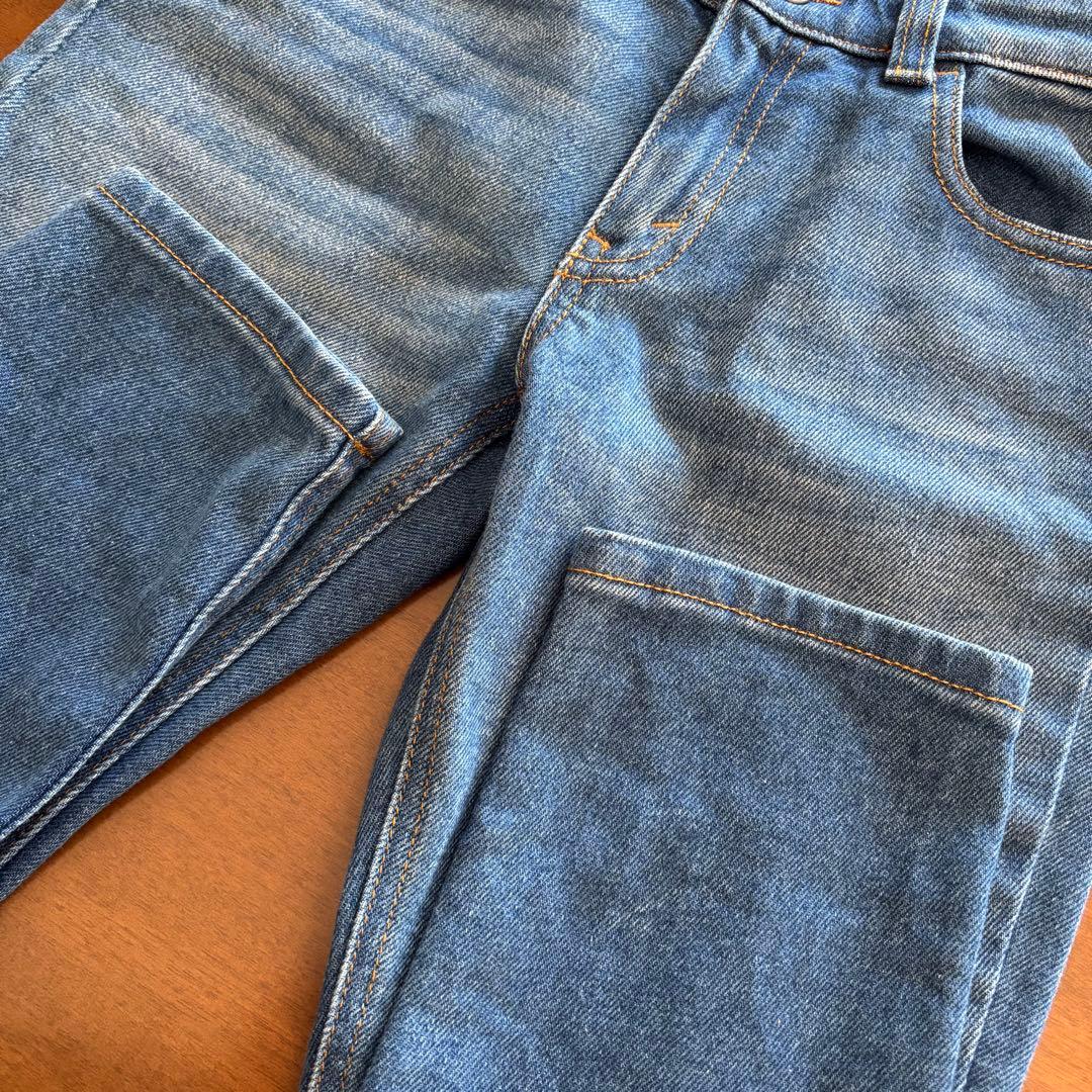 【140】グッチ　猫　デニムパンツ　ジーンズ　スリム