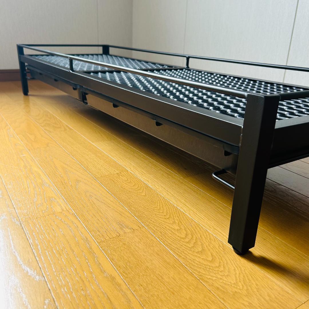 植物棚　シェルフ　アガペラック 124cm x 41cm ダブル受け皿仕様