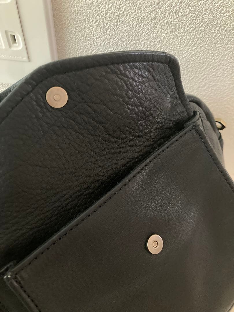 Ense（アンサ） 2way boston S レザー ミニバッグ ブラック