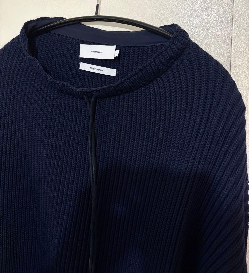美品　Graphpaper ニット ネイビー　size:1