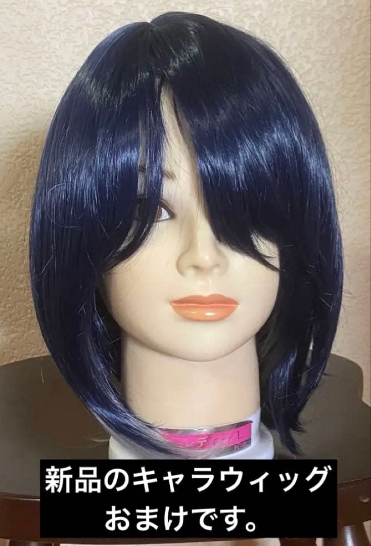 ナ*要様 九条裟羅　コスプレ衣装+ウィッグ×2+羽扇子+一本下駄+鴉天狗の翼　フ