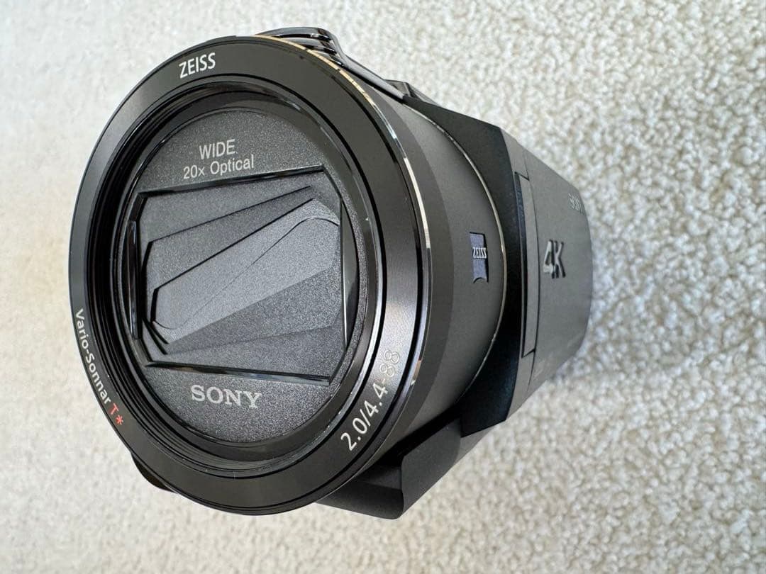 Sony FDR-AX45 ビデオカメラ 本体と三脚セット(破損部有)