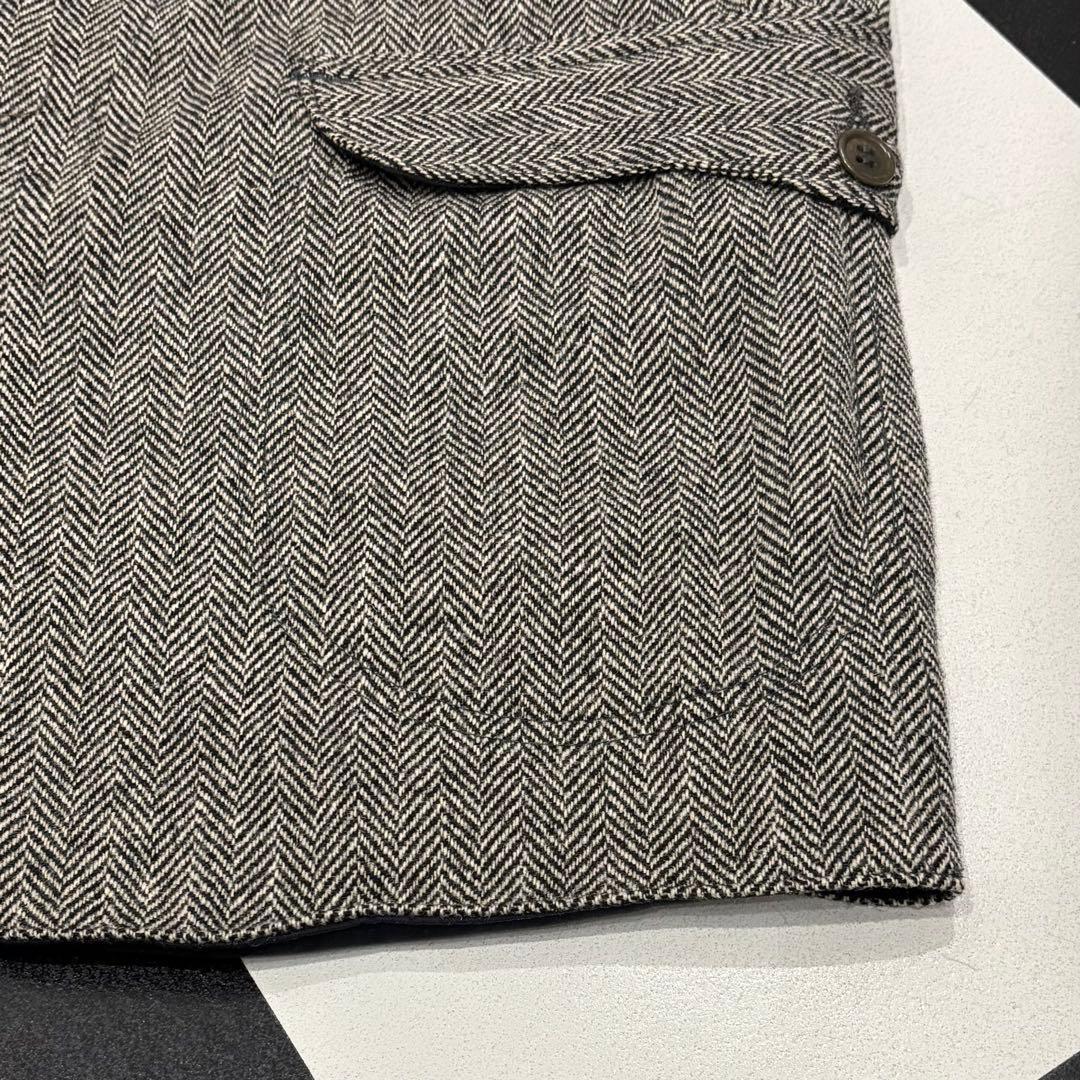 美品 ポストオーバーオールズ ロイヤルトラベラー ツイード ヘリンボーン ベスト