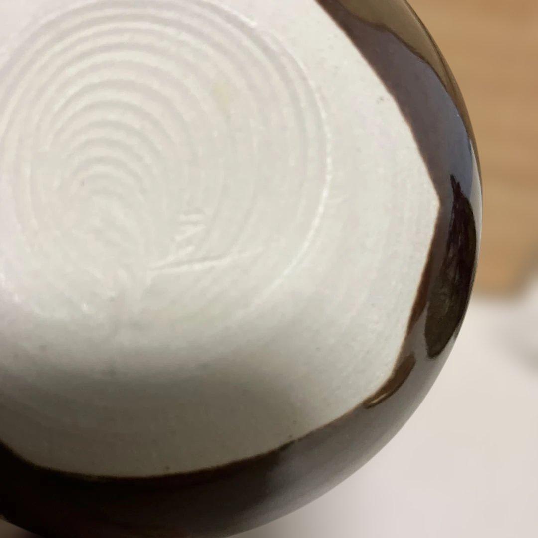 茶道具 大海茶入 桶谷定一作 共箱 仕覆付