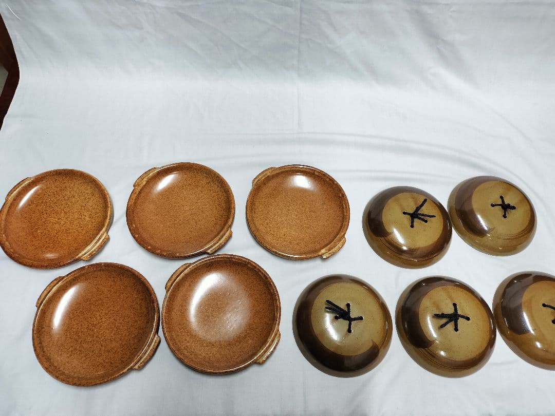 ラスト1　一人鍋3種　5人分セット高級有田焼陶板 　器付き