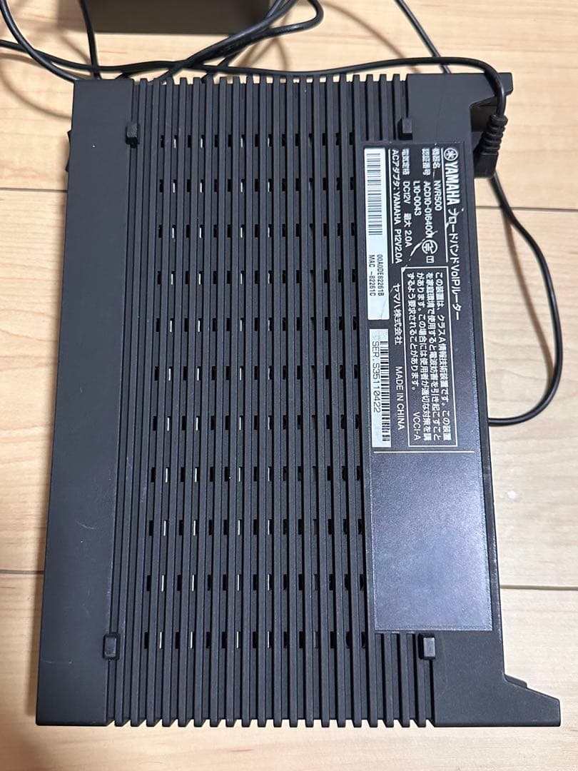 YAMAHA NVR500 NetVolante通電確認済み／初期化済み
